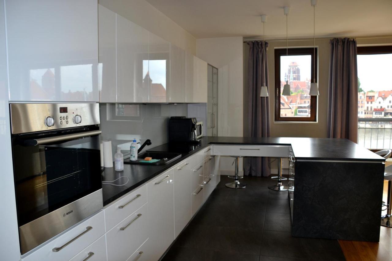 Apartamenty Centrum Nad Motlawa Z Widokiem Na Patio Z Balkonem Gdańsk Exterior foto