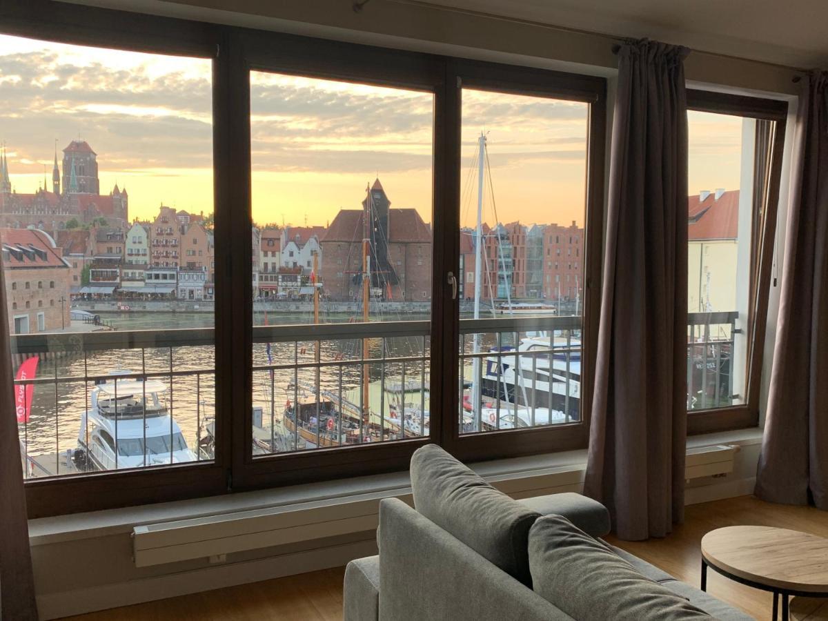 Apartamenty Centrum Nad Motlawa Z Widokiem Na Patio Z Balkonem Gdańsk Exterior foto